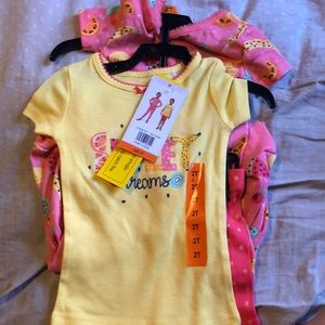 2T Kids Headquarters Girls Pajamas 2 pairs